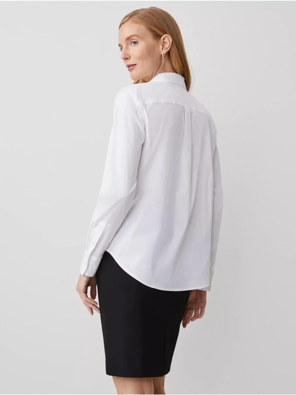 Ann Taylor White Button Down Shirt Size S NWT Classic Blouse - Picture 3 of 5